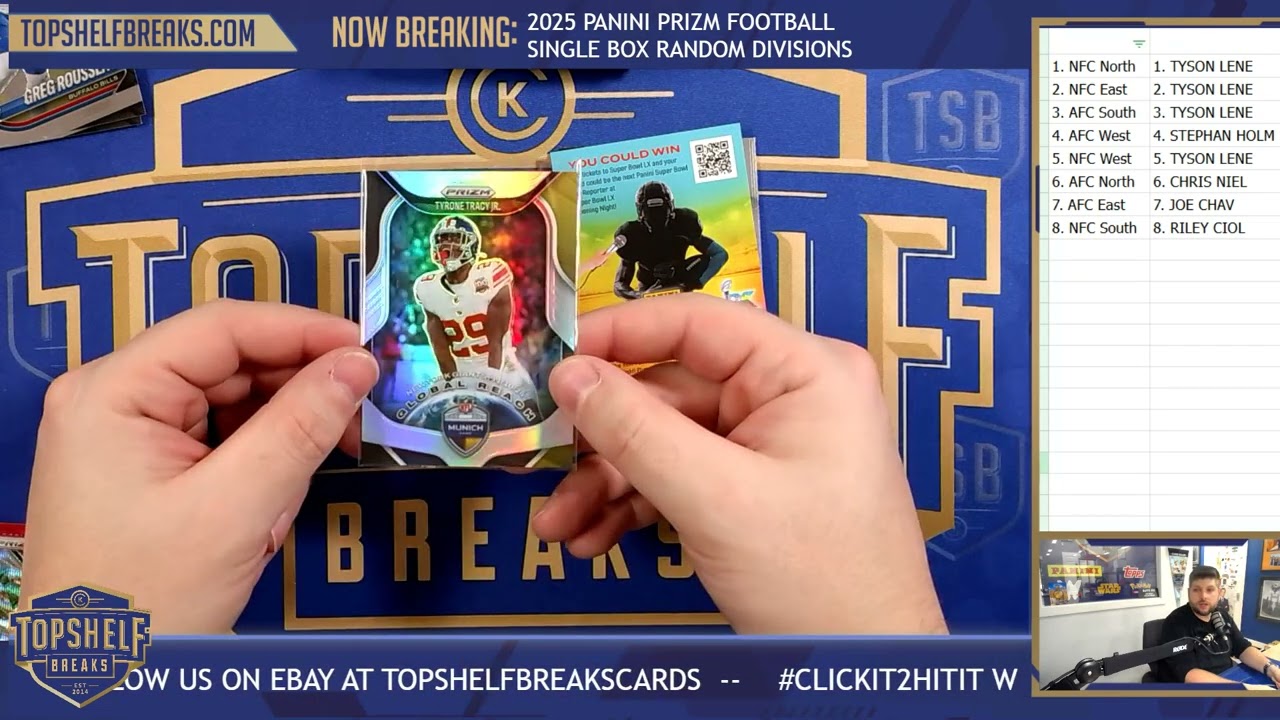2025 Panini Prizm Football Single Hobby Box Random Divisions | Top Shelf Breaks | 2/2/26
