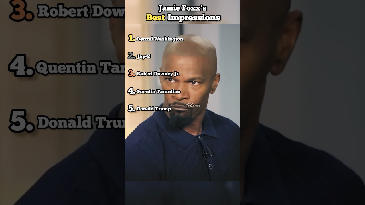 Jamie Foxx's Best Impressions #celebrity #funny #ranking #shorts #funnymoments&nbsp;#usa