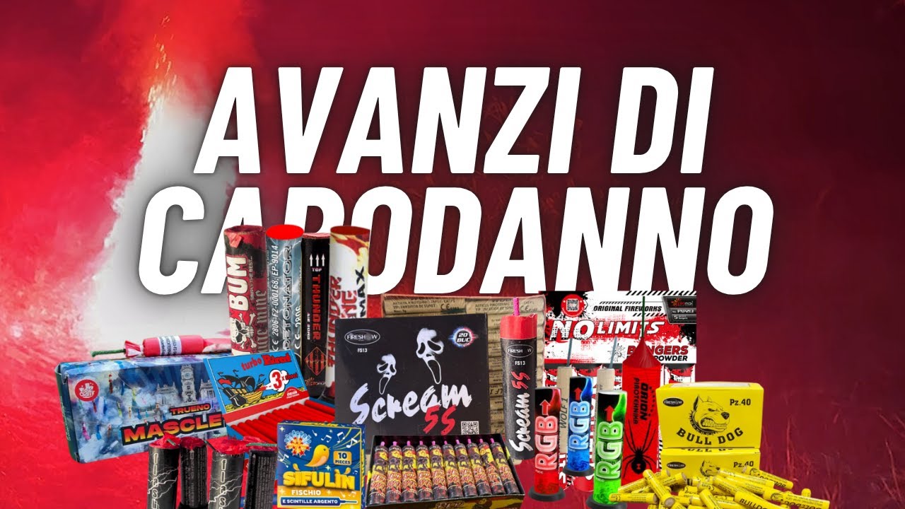 UNBOXING e SPARO di un MAXI CARICO di AVANZI di CAPODANNO 2026: Petardi e Pirastar nella NEBBIA