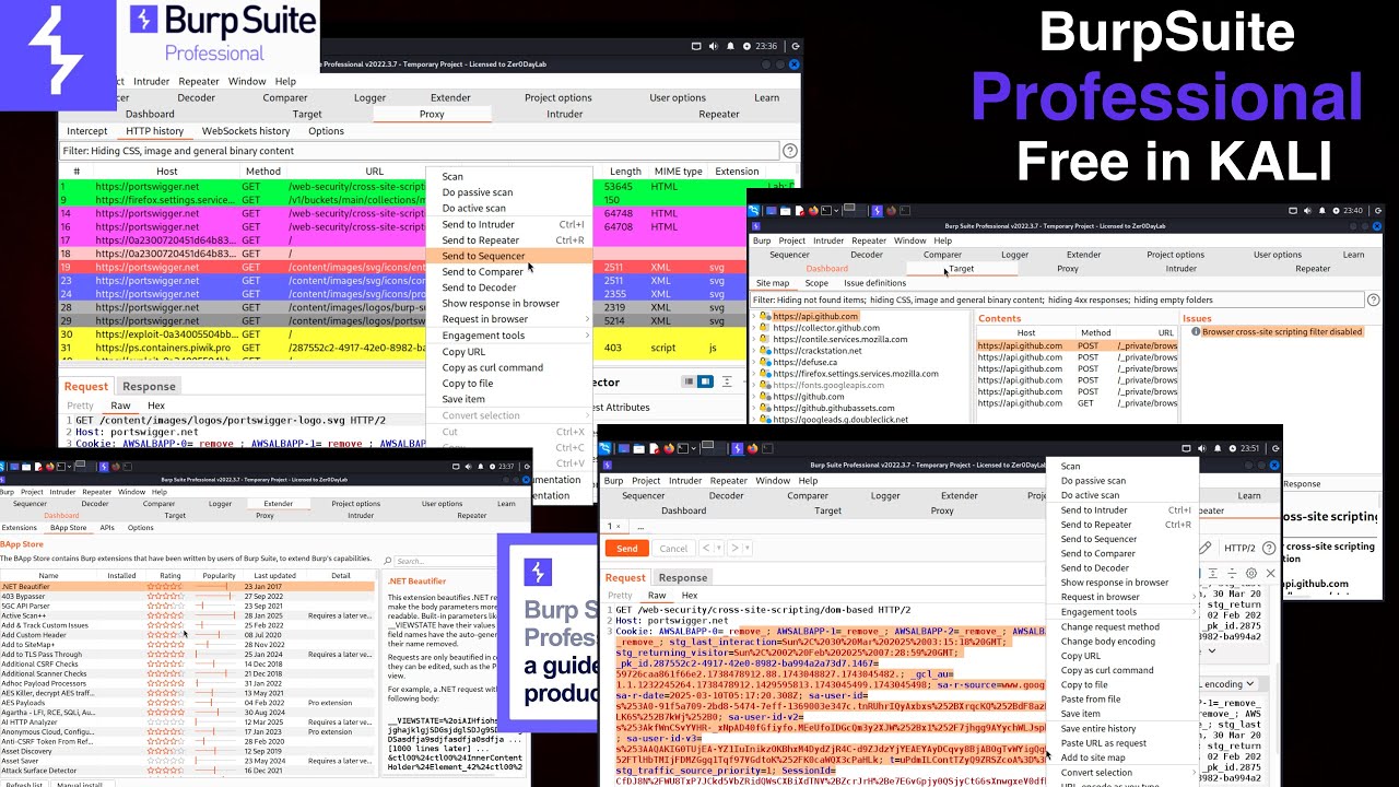 ⚮ Burp Suite Professional FREE Setup in Kali Linux | Full Proxy Configuration & Certificate Guide!