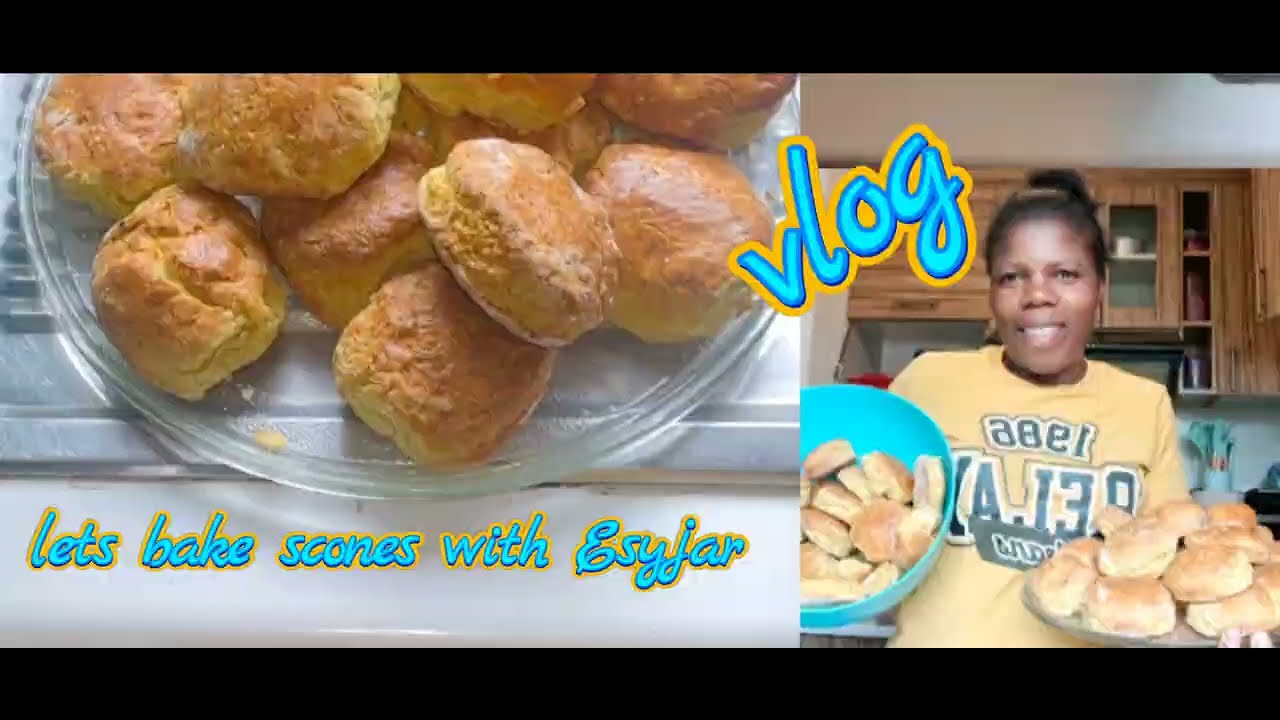 Lets bake scones with esyjar || Essy's kitchen