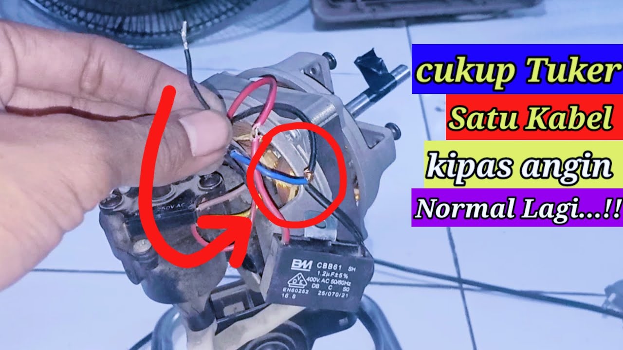 Cara Jumper kabel kipas angin