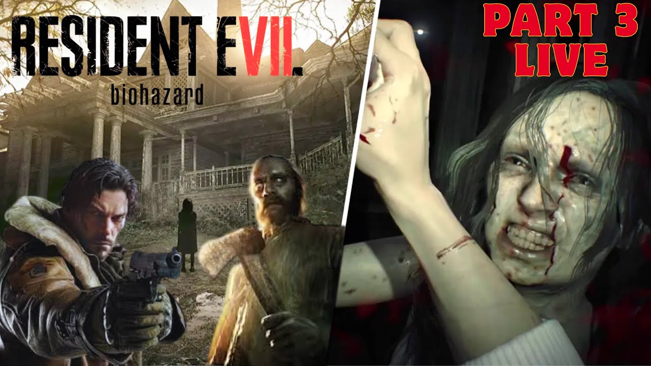 RESIDENT EVIL 7, KILL FORTH BOSS PART 3.2 LIVE STREAM