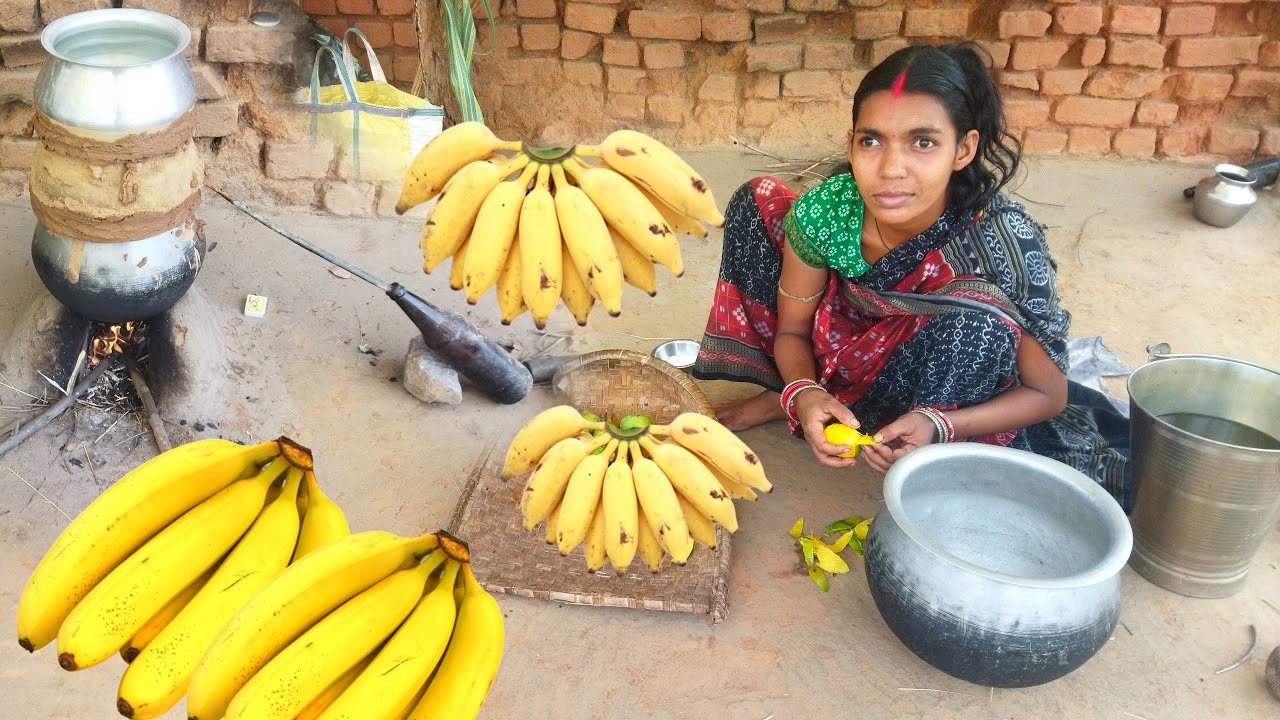 BANANA WINE MAKING PROCESS AND DRINKING  | RURAL VILLAGE ORISSA |