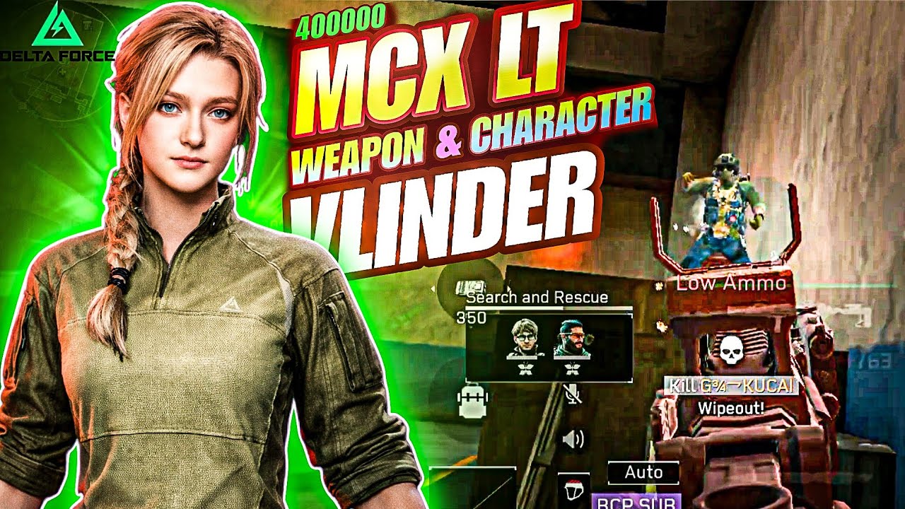 MCX LT New Weapon & VLINDER Character Season 8  | Delta Force Mobile Montage Video 