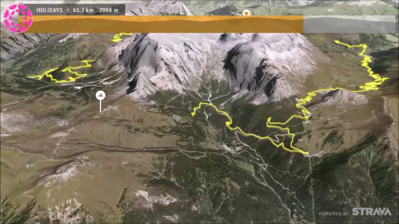 Sella Ronda Loop Course Flyover