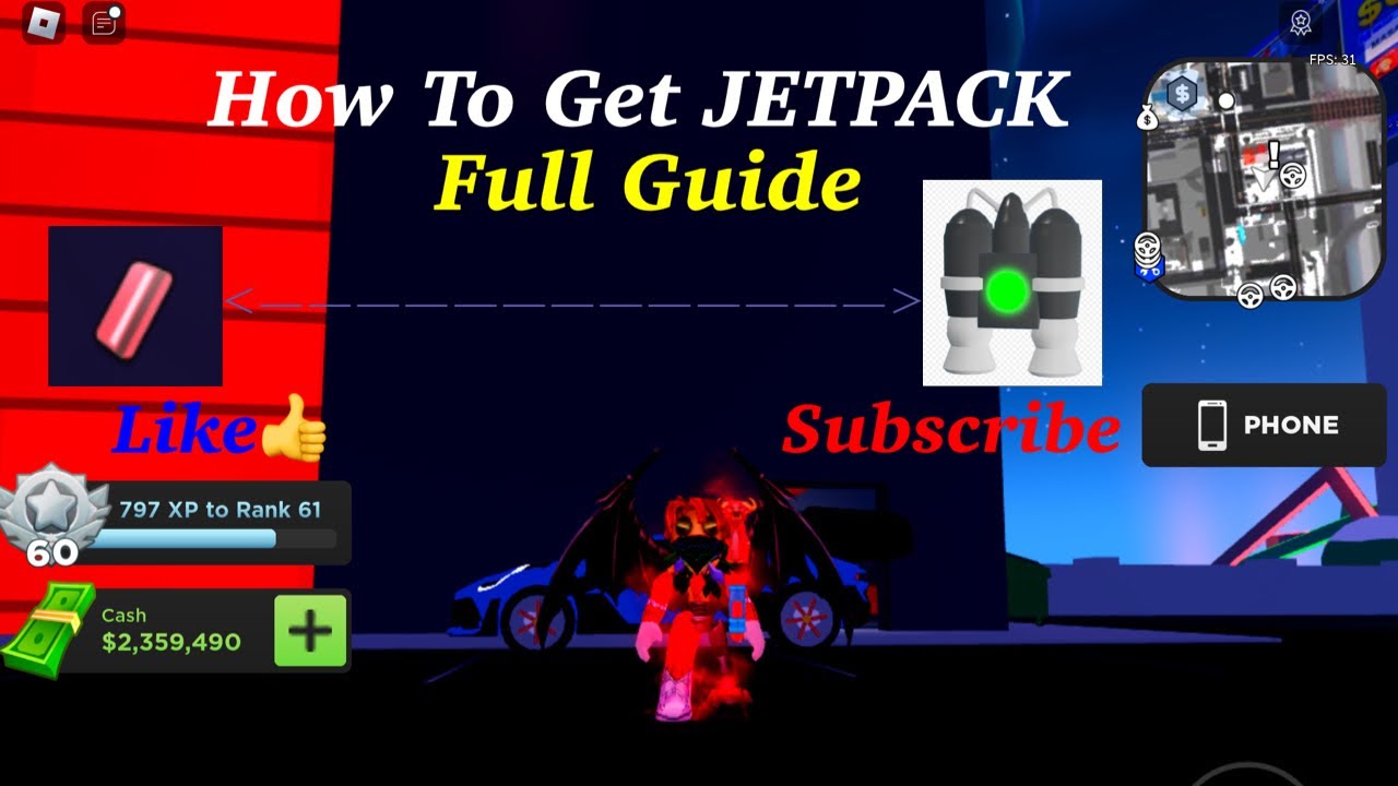 (Full Guide) How to Get JETPACK! (Mad City Chapter 2 ROBLOX)