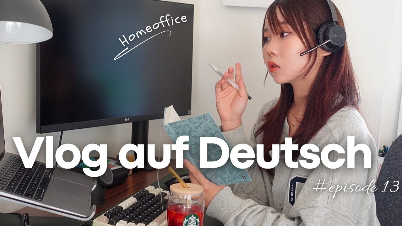 Japanese Learning German Vlog Ep.13🇩🇪 | Working in Germany  | Homeoffice Vlog [ENG & DE Subs]