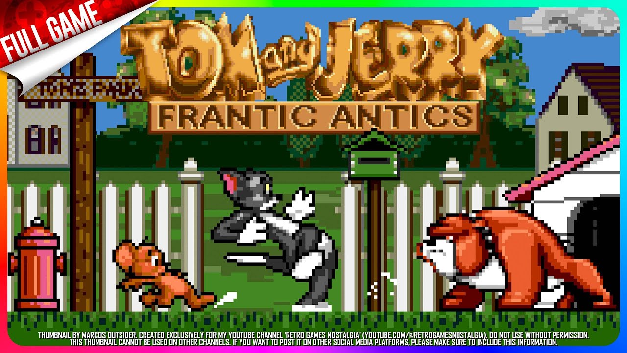 Tom and Jerry: Frantic Antics (Sega Genesis - US) Longplay