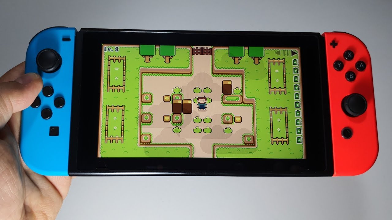 Super Box Land Demake Nintendo Switch handheld gameplay