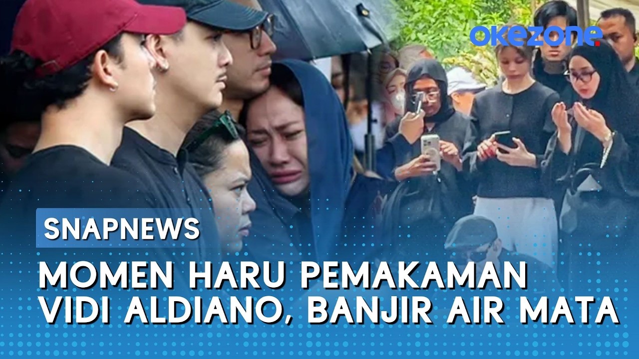 Momen Haru Pemakaman Vidi Aldiano, Banjir Air Mata