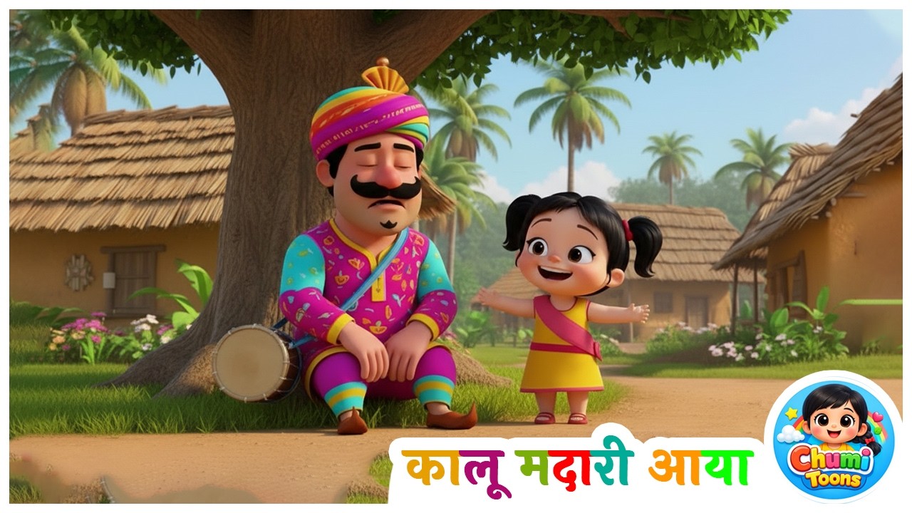 कालू मदारी आया 🐻🎶 | Non-Stop Hindi Nursery Rhymes | Chumi Toons