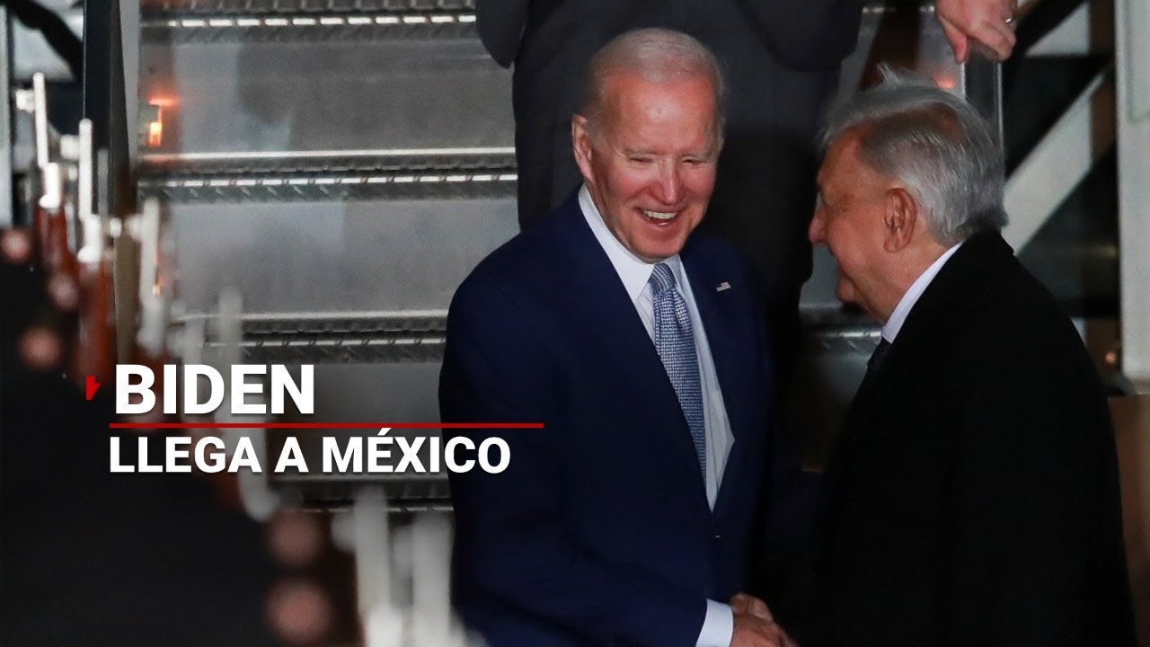 #ÚLTIMAHORA | AMLO recibe a Biden en el Aeropuerto Internacional Felipe Ángeles