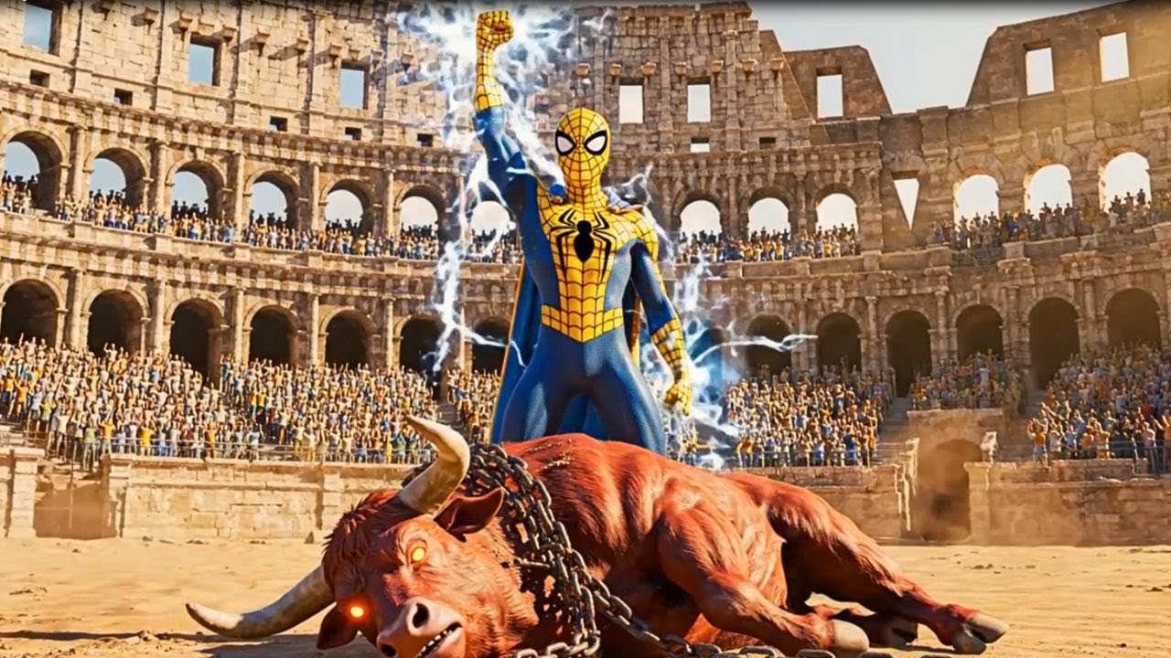 Arena Of Truth: SPIDER-MAN’s Son and HULK Fight The BULL MAN | Epic Titan AI