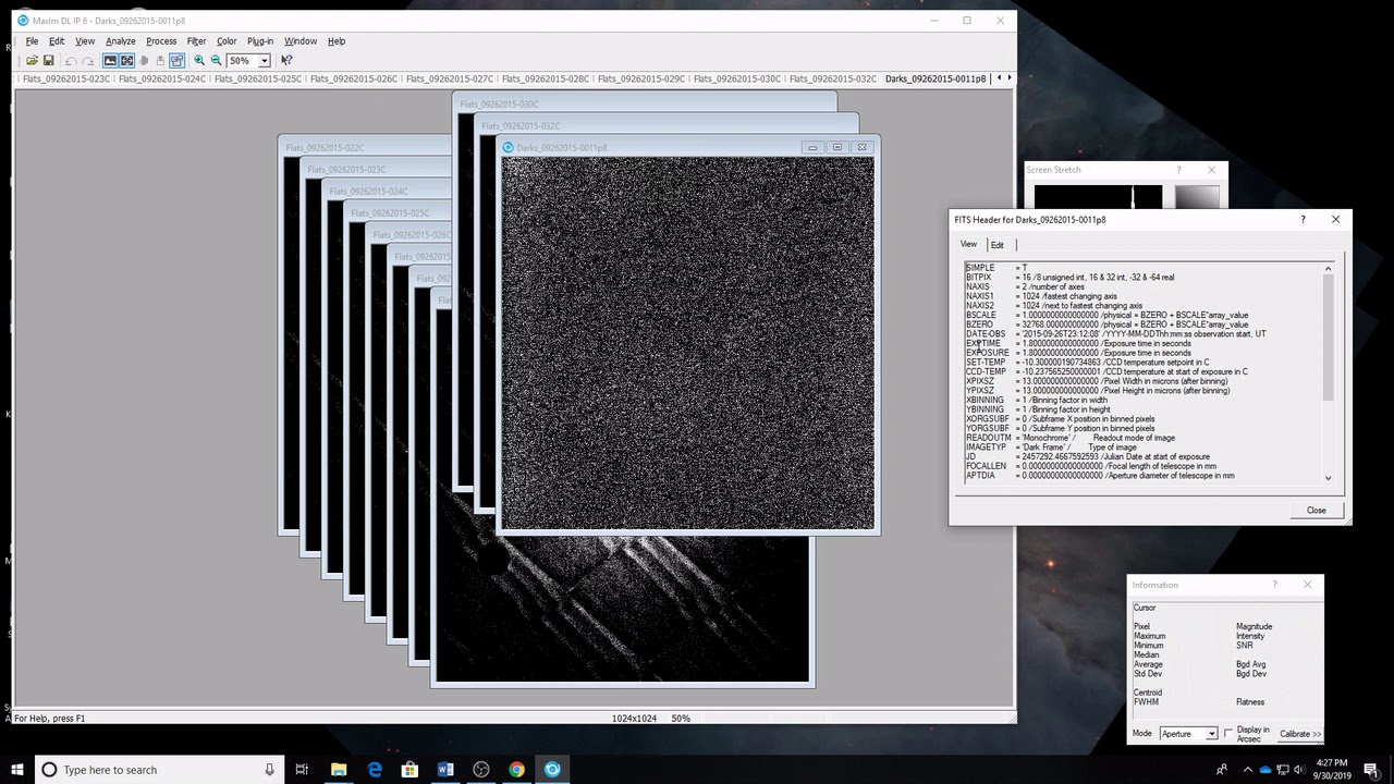 Calibrating Flat Fields in MaxIm DL