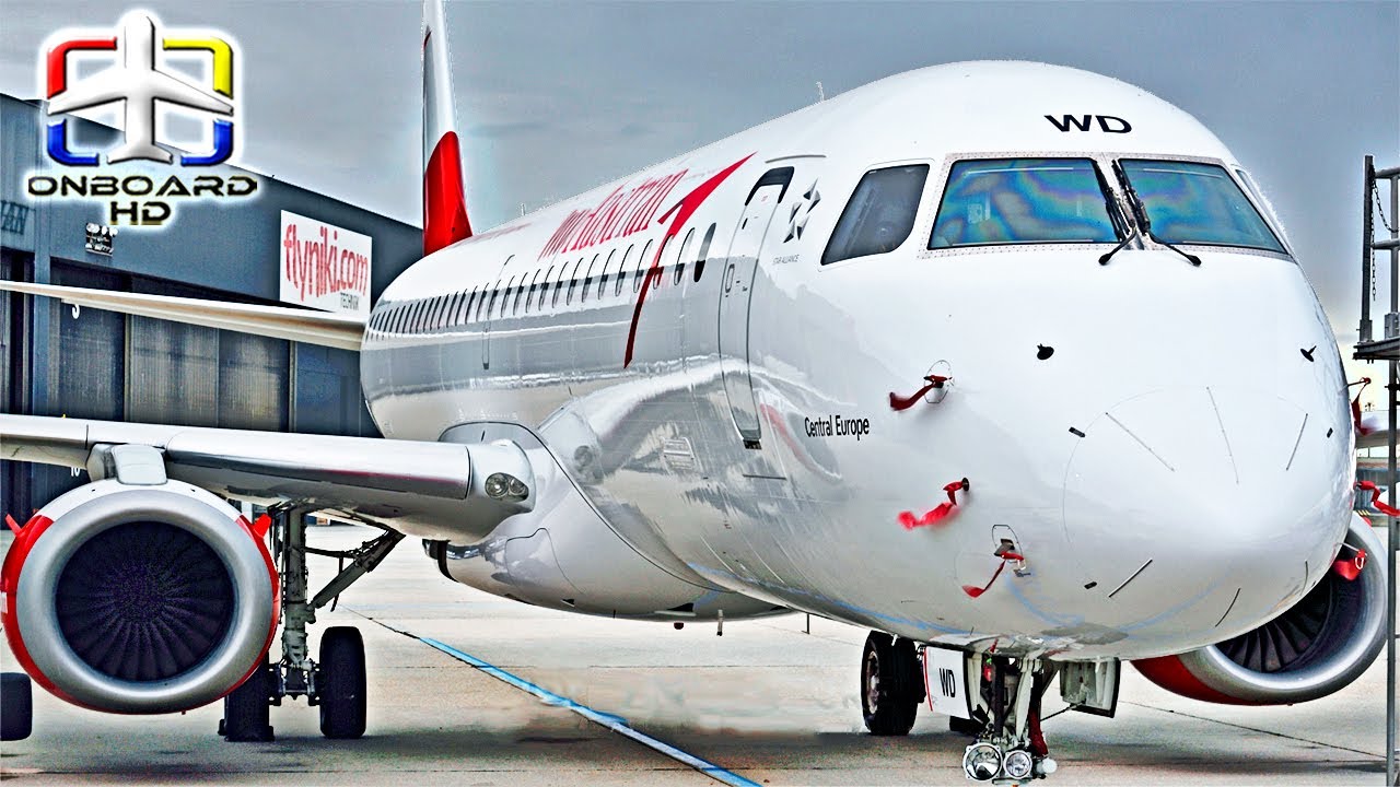TRIP REPORT | Turbulent Flight To Rome! ツ | Austrian E195 | Vienna to Rome