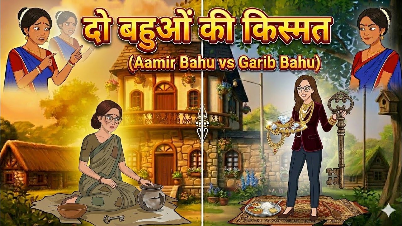 दो बहुओं की किस्मत,#cartoon#cartoon video#moralkahaniya#moralstories  