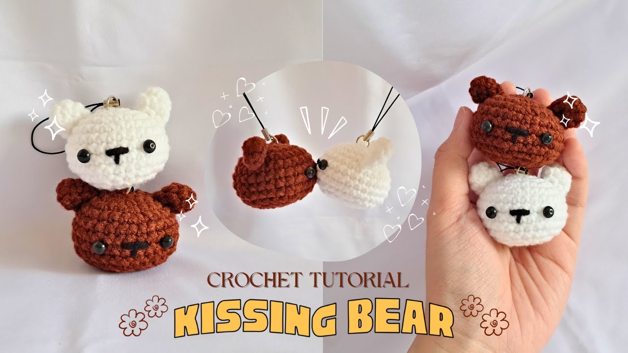 Couple Keychain Kissing Bear Crochet Tutorial |DIY Valentine Gift Ideas |Easy Tutorial for beginners
