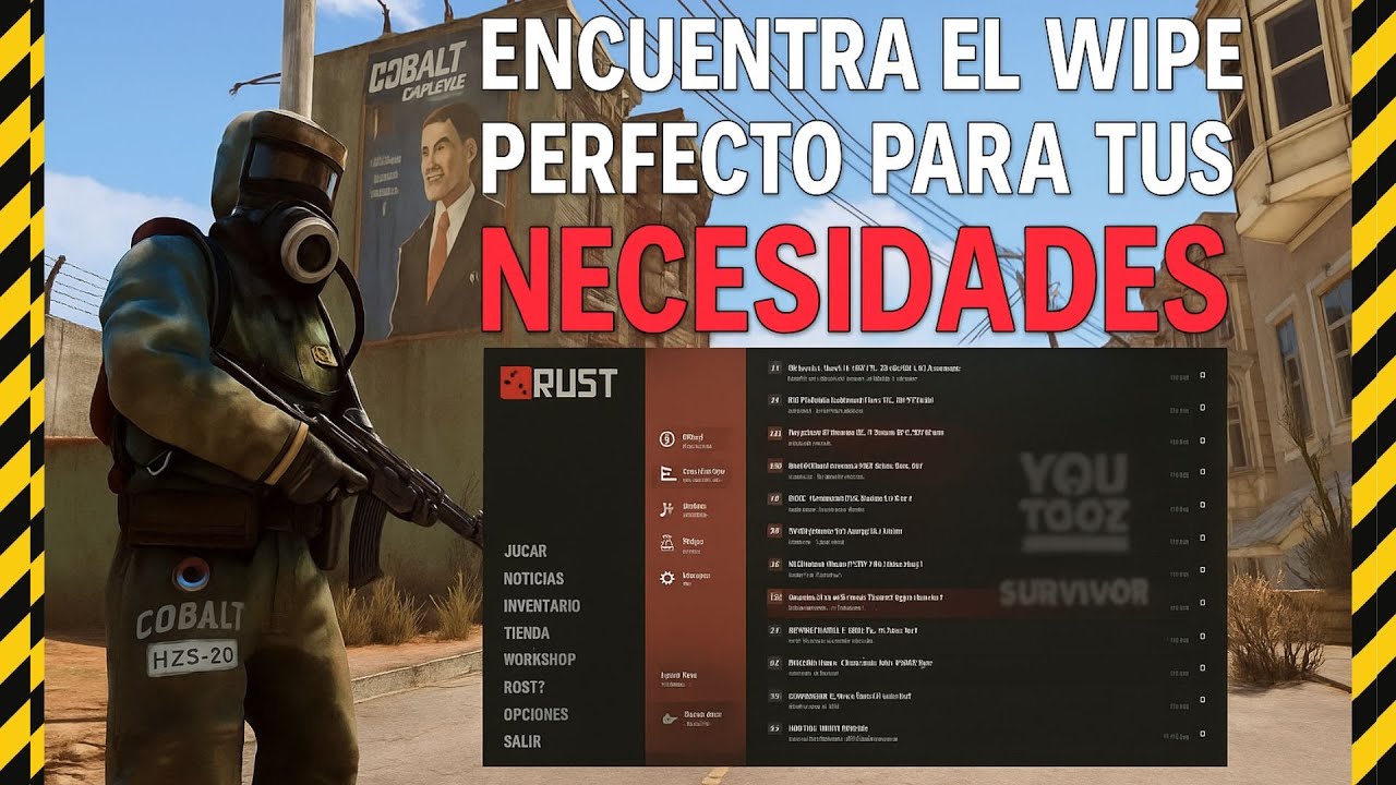 ☢️COMO ENCONTRAR UN BUEN SERVER/WIPE DE #rust  💯☢️ EMPEZAR A JUGAR (NOOB/PRICIPIANTE PC Y CONSOLA)