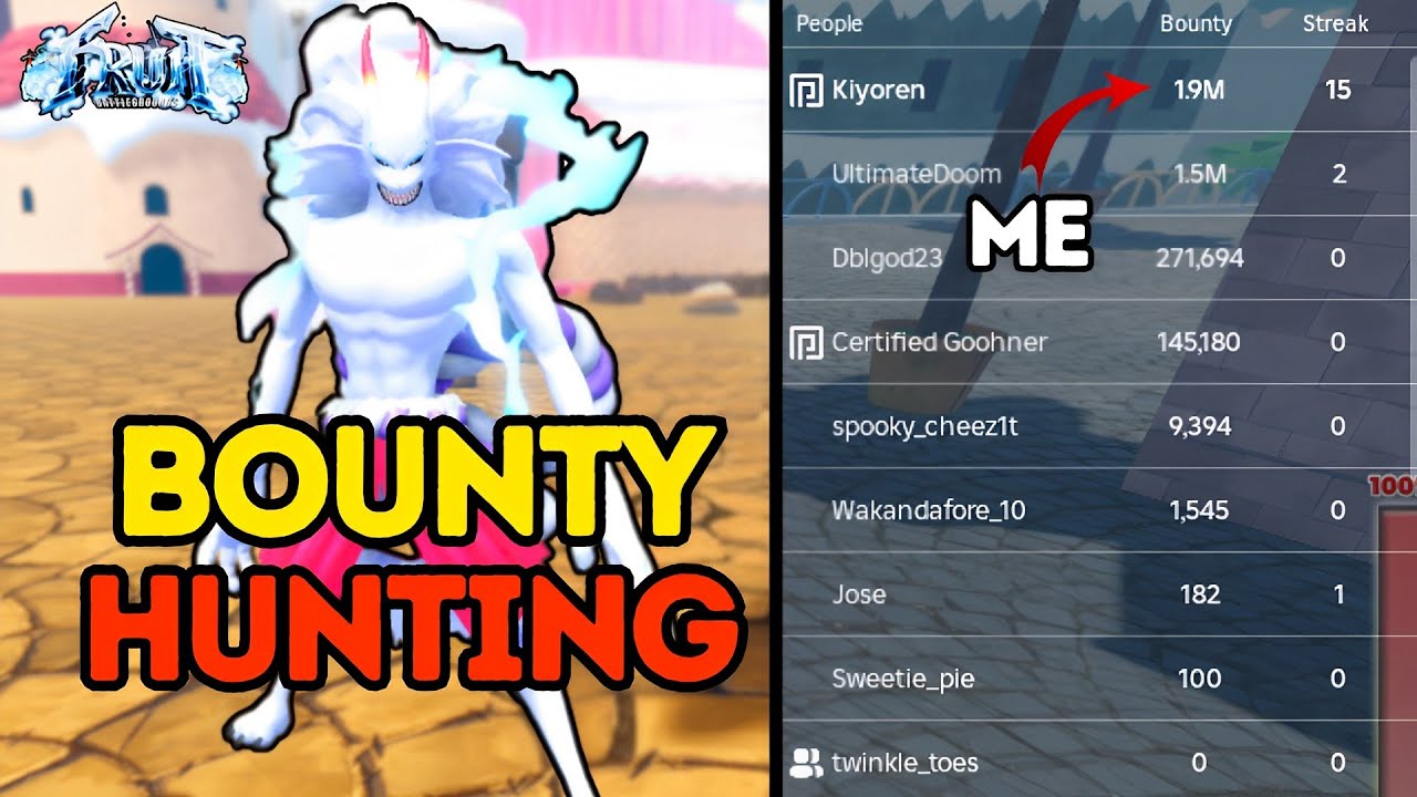 BOUNTY HUNTING USING *OKUCHI FRUIT* IN FRUIT BATTLEGROUNDS - ROBLOX