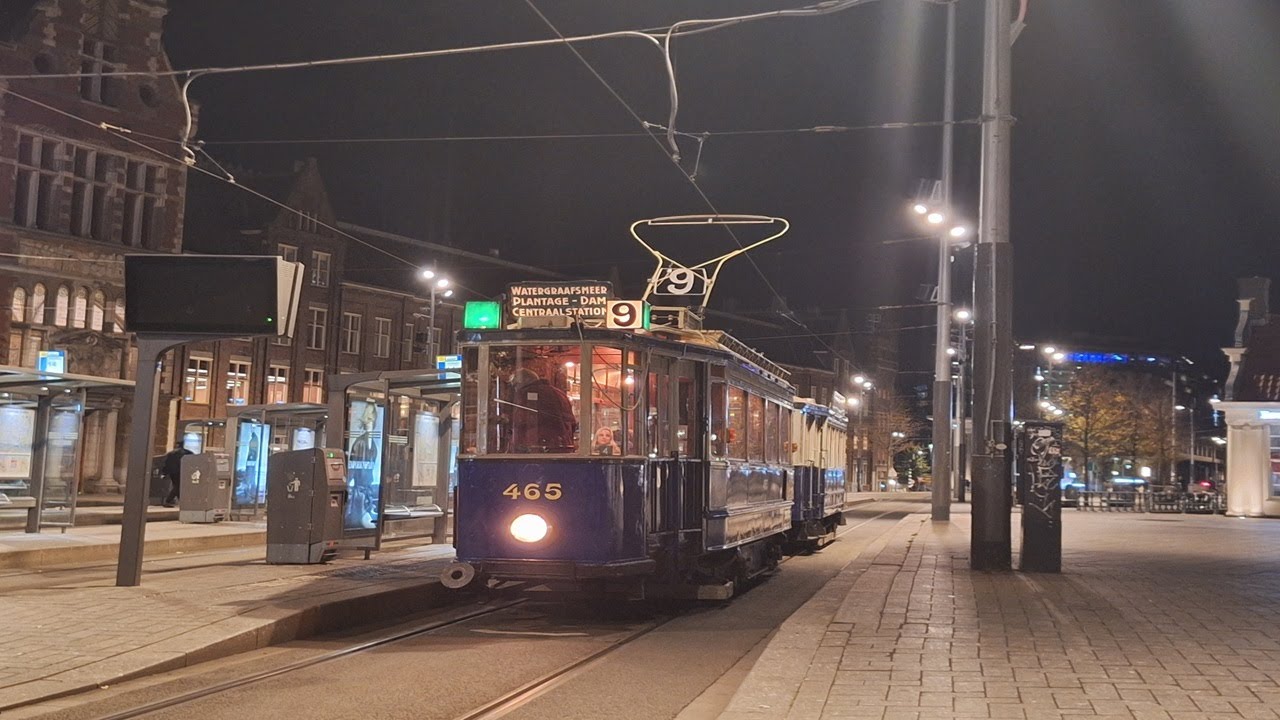 🚋📸Museumtrams tijdens Museumnacht Amsterdam 2-11-2024 (Deel 2)