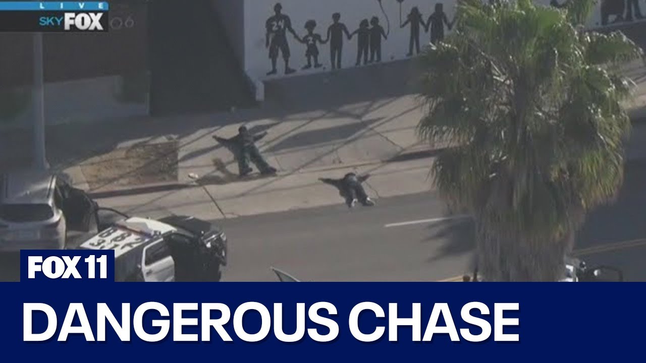 Shooting suspects on pursuit in DTLA