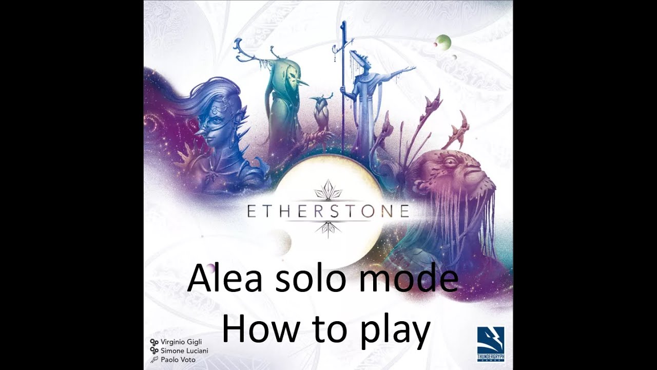 Etherstone how to play solo EN (Alea Automa)