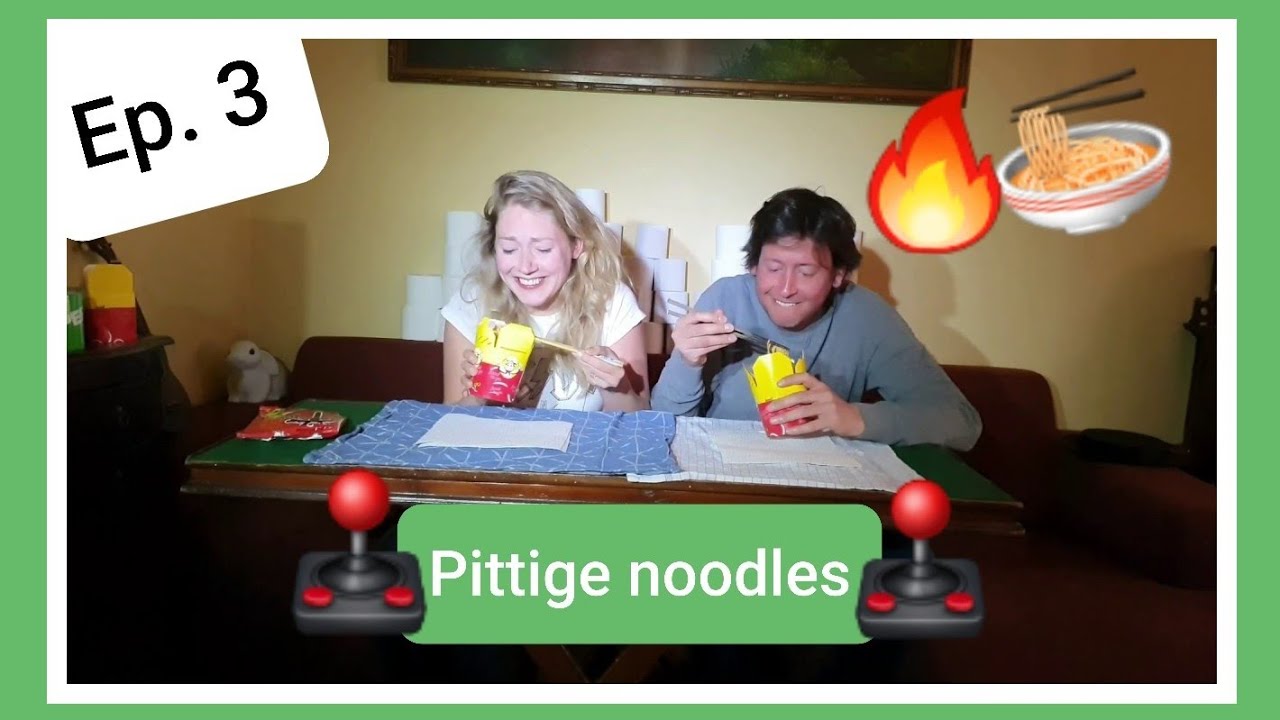 #3 Super pittige noodles eten 🕹Steven & Jamie's Spannende Spelletjes🕹