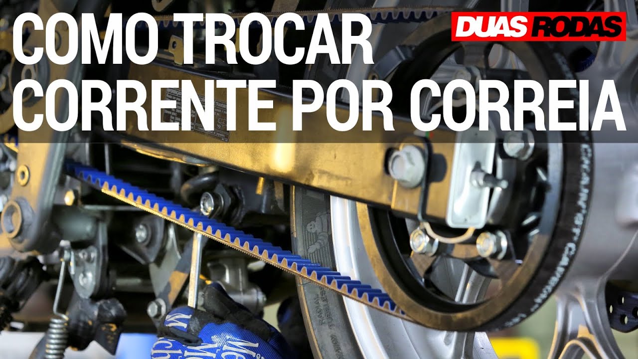 COMO INSTALAR CORREIA NO LUGAR DA CORRENTE DA MOTO
