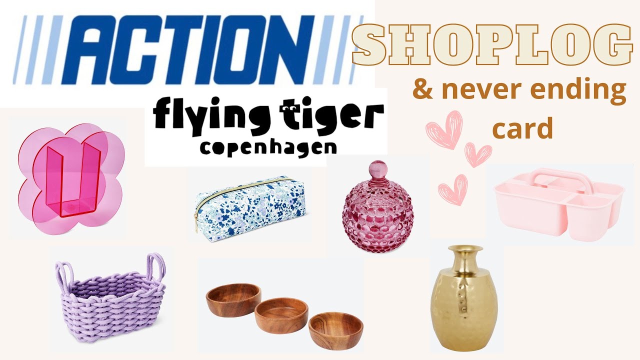 Action shoplog, flying tiger & never ending card