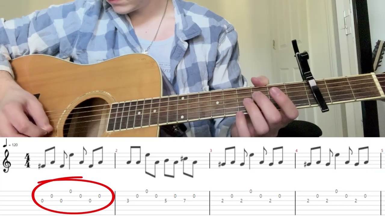 how to play the riff i posted monday afternoon (2/9/26) with tabs