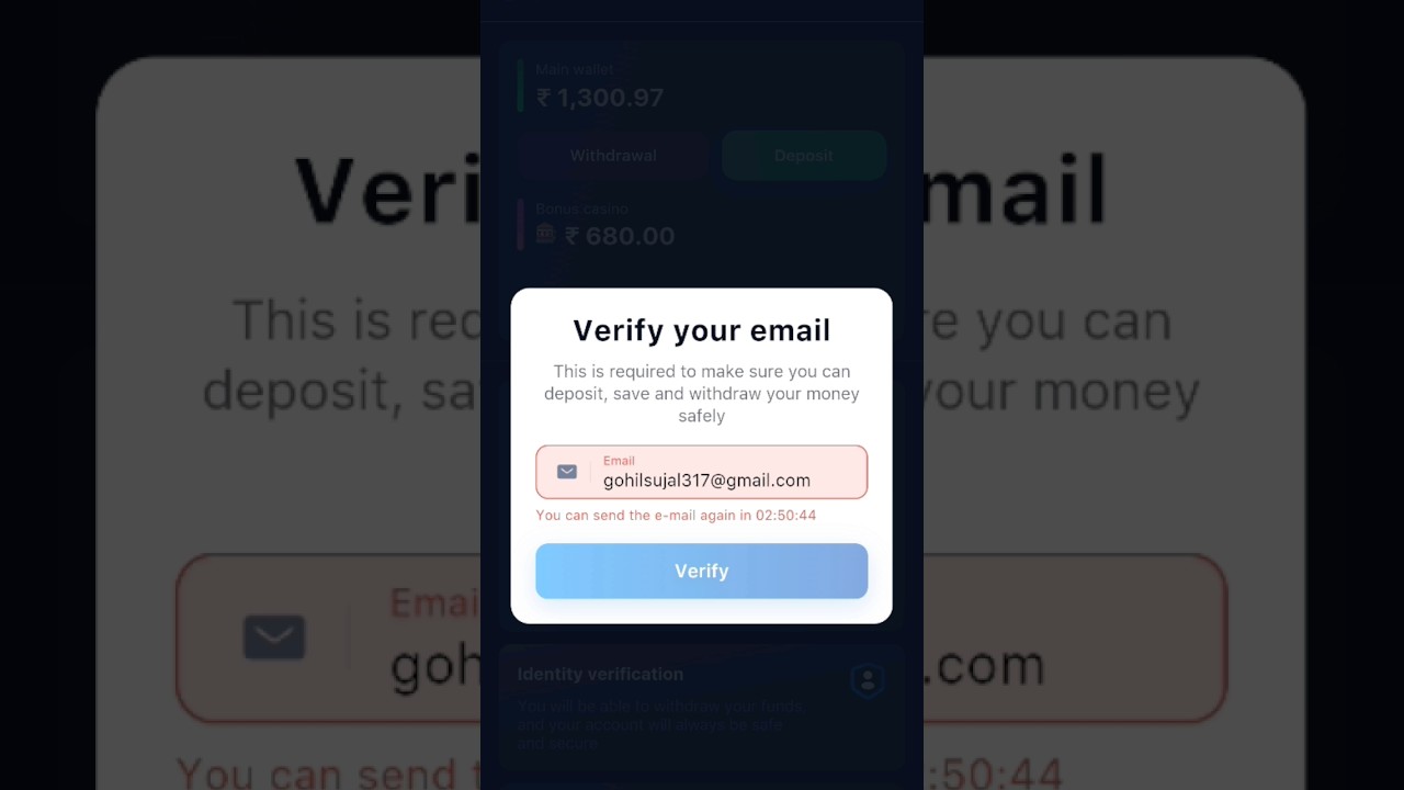 1win mein email verify kaise hoga# 1win email problem