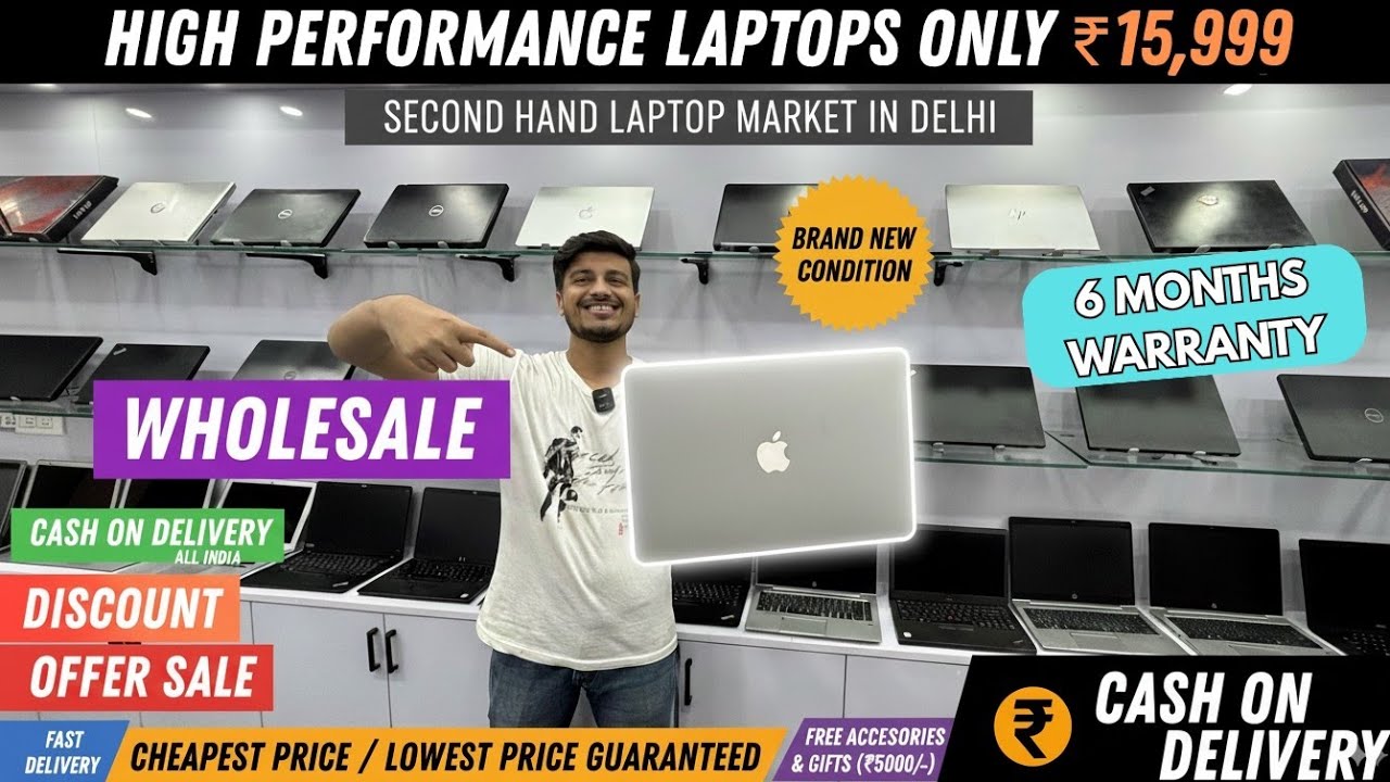 High Performance Premium Laptops Only ₹15,999 | Second Hand Laptop Market in Delhi