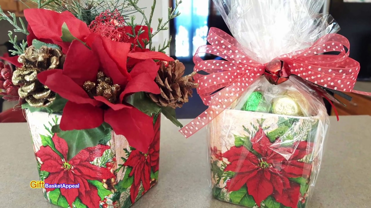 DOLLAR TREE DIY CHRISTMAS GIFT IDEA & DECOR | MOD PODGE NAPKINS