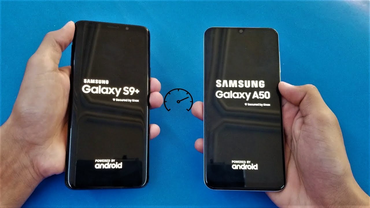Samsung Galaxy A50 vs Samsung Galaxy S9 Plus - SPEED TEST! - (HD)