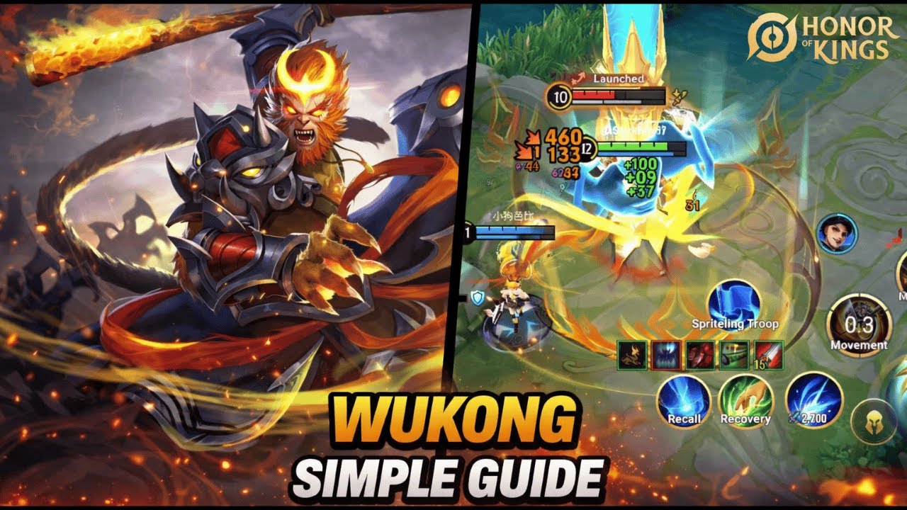 Tutorial WUKONG Honor of Kings #hok #honorofking #wukonghok