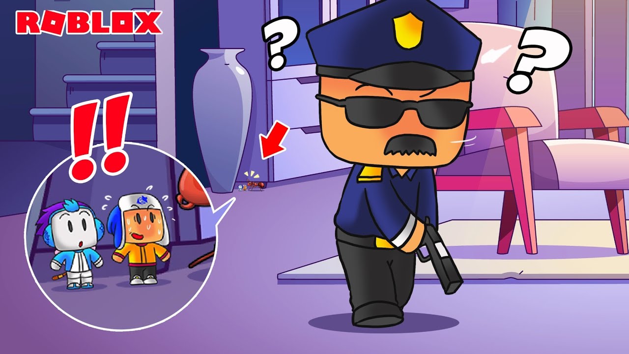 BABY DEL DAN MOCIL PETAK UMPET TAPI BISA JADI KECIL SEUKURAN KUTU LAWAN POLISI ROBLOX!!