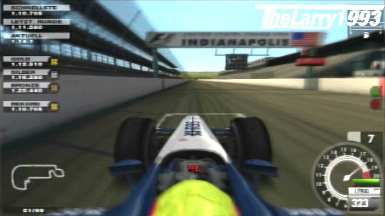 [PS2] F1 2005 - M.Webber in Indianapolis 1.08.538