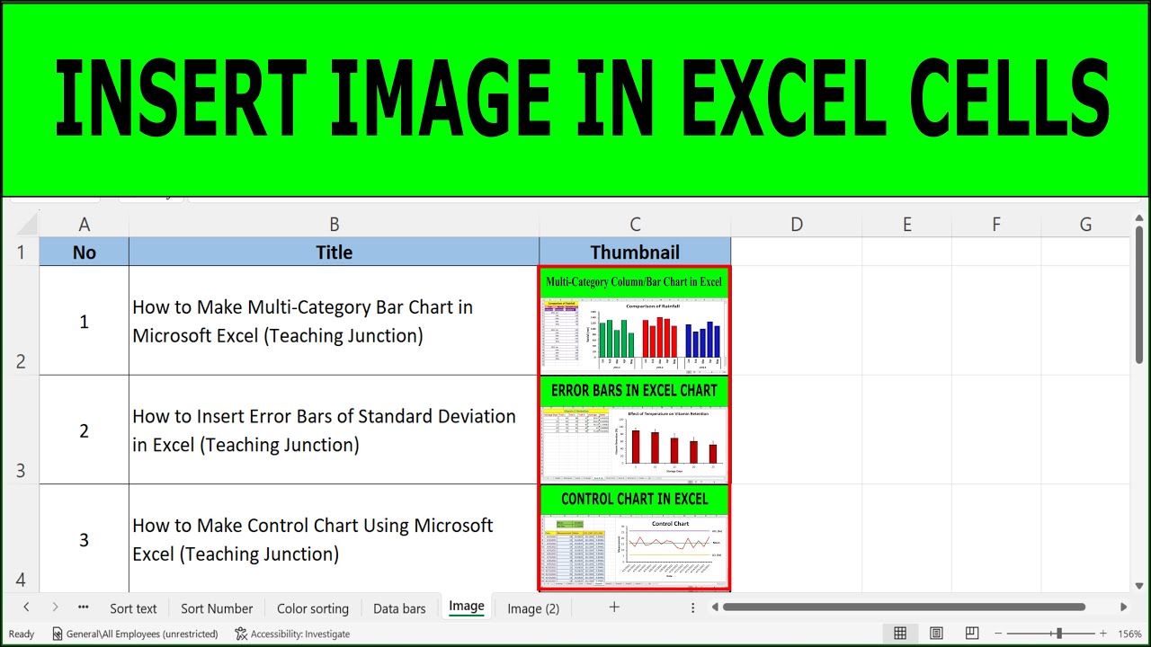 How to insert image in excel cell | How to Insert Picture in Excel Cell
