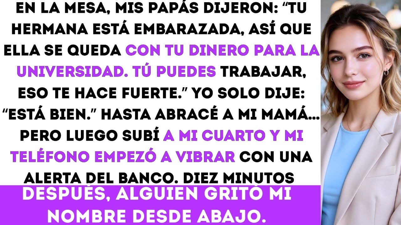 “Mis papás le dieron los $92,000 que ahorré para la escuela de derecho a mi hermana — 8 años después