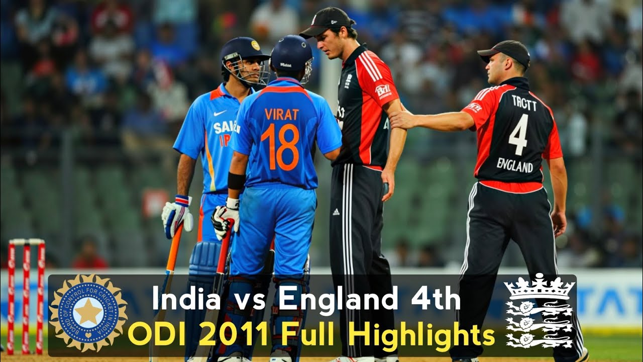 🔥Kohli Leads the Charge! | India vs England 4th ODI 2011 at Mumbai Full Highlights