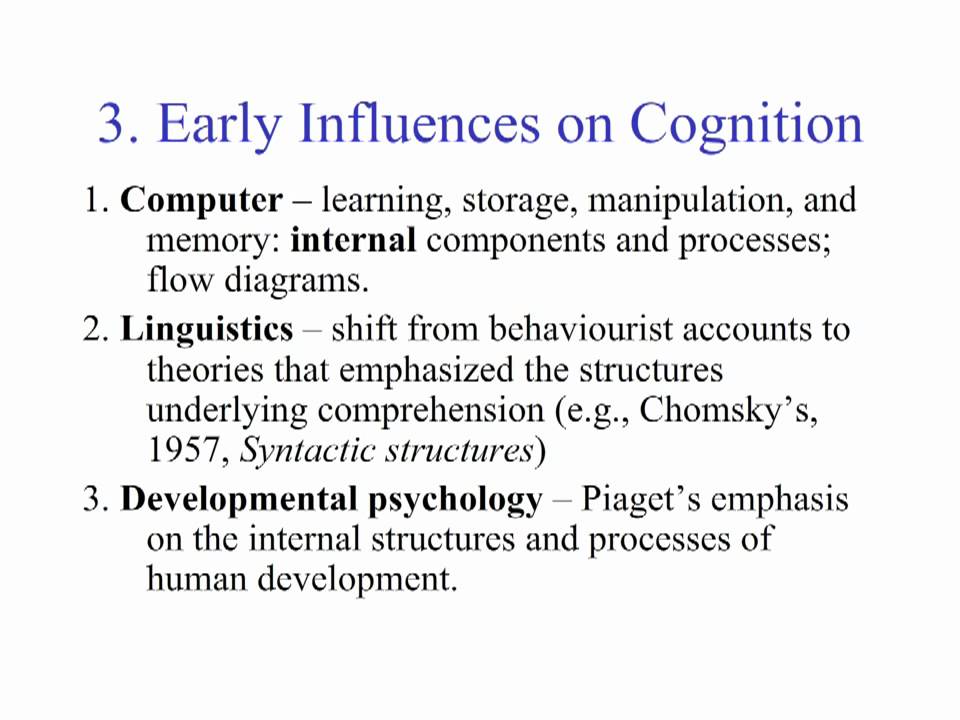 A brief history of cognitive psychology