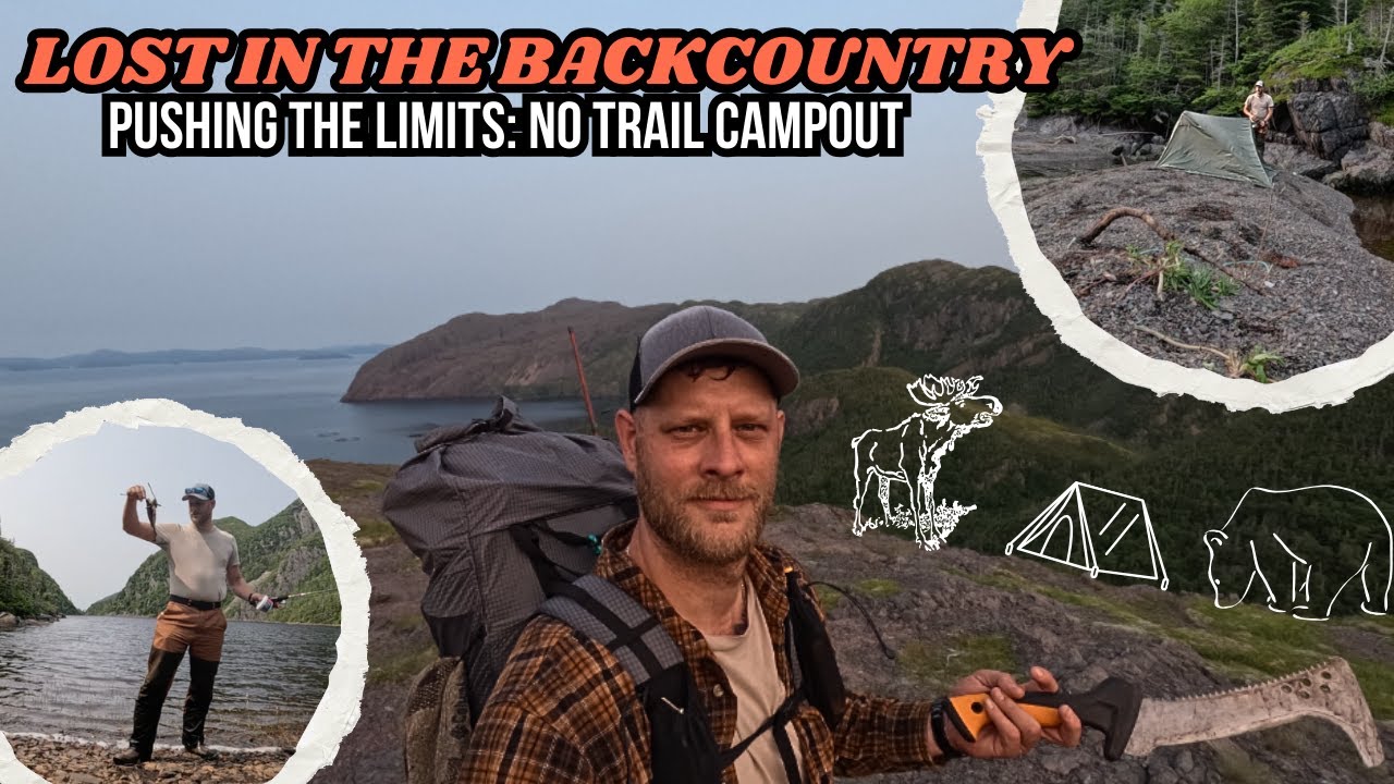 Mountain Trek to a Hidden Trout Lake | Fishing & Off-Trail Camping + Moose Dinner in Newfoundland