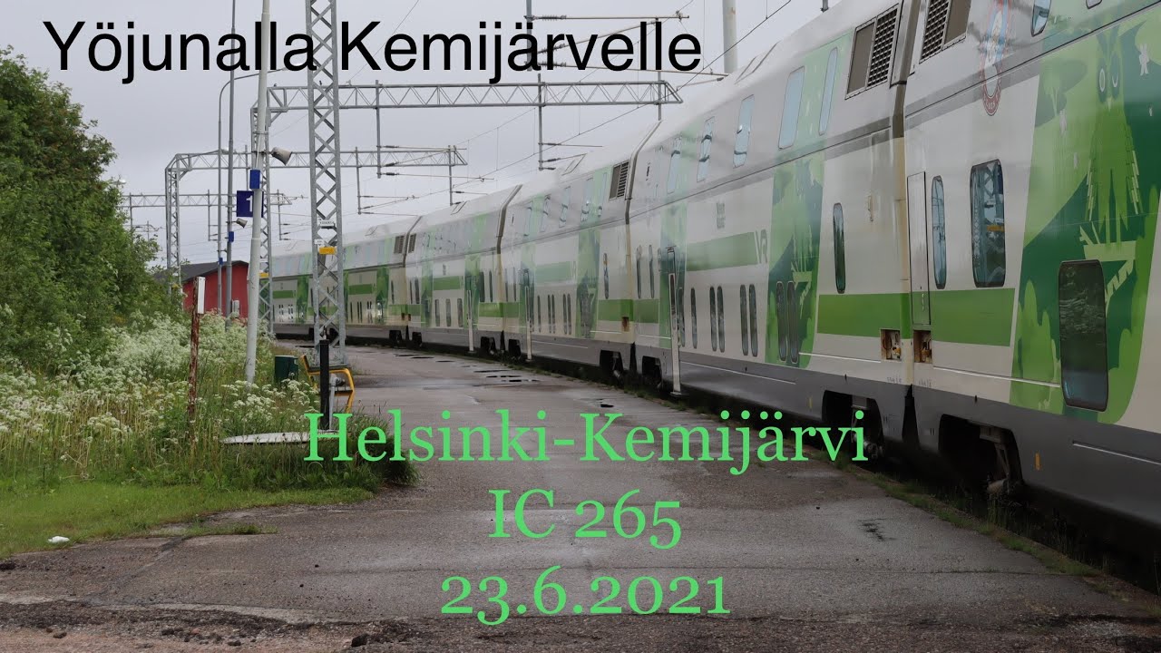 Yöjunalla Kemijärvelle