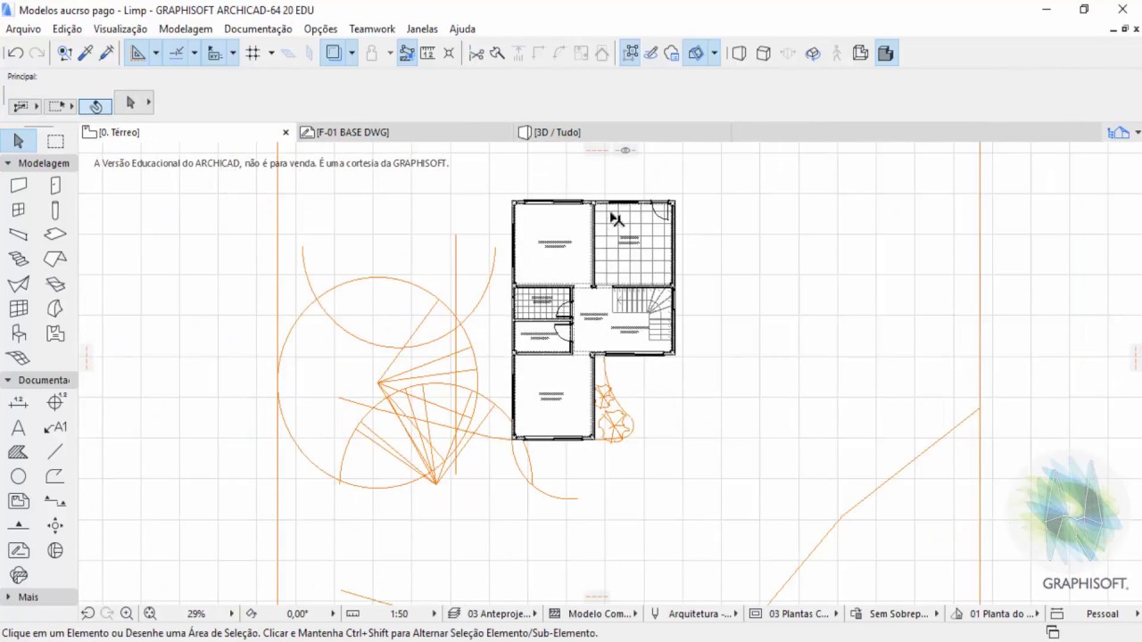 Archicad Curso completo I Exercício 02 I Vídeo 19 I Áreas