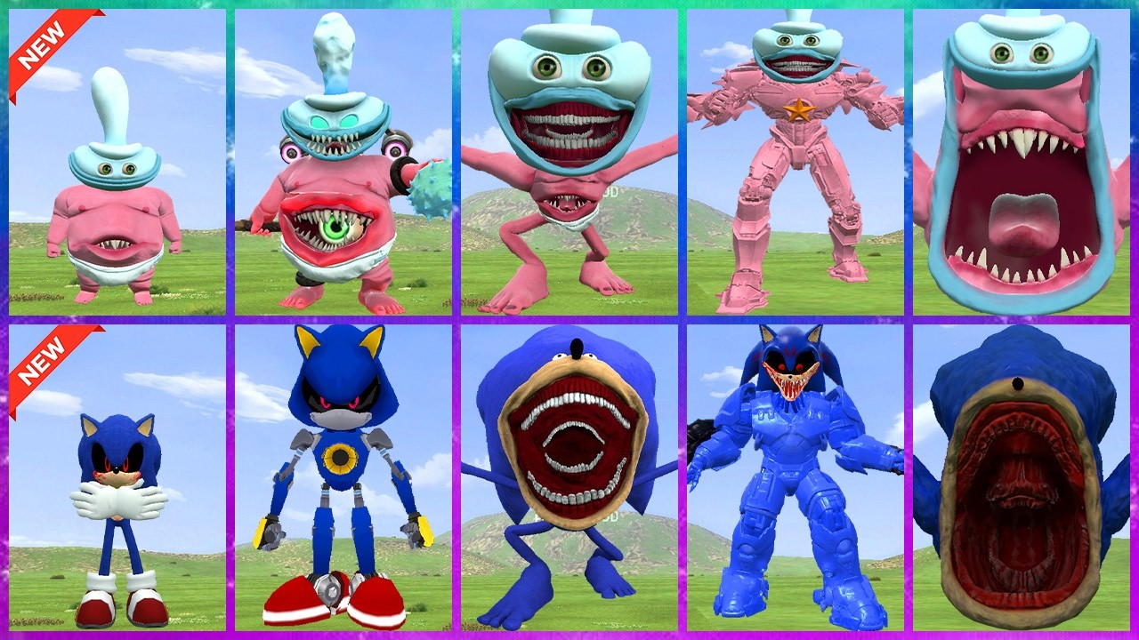 FINAL FORMS COLLIDE: BINKY DRINKY VS SHINE SONIC EXE IN GARRY'S MOD!