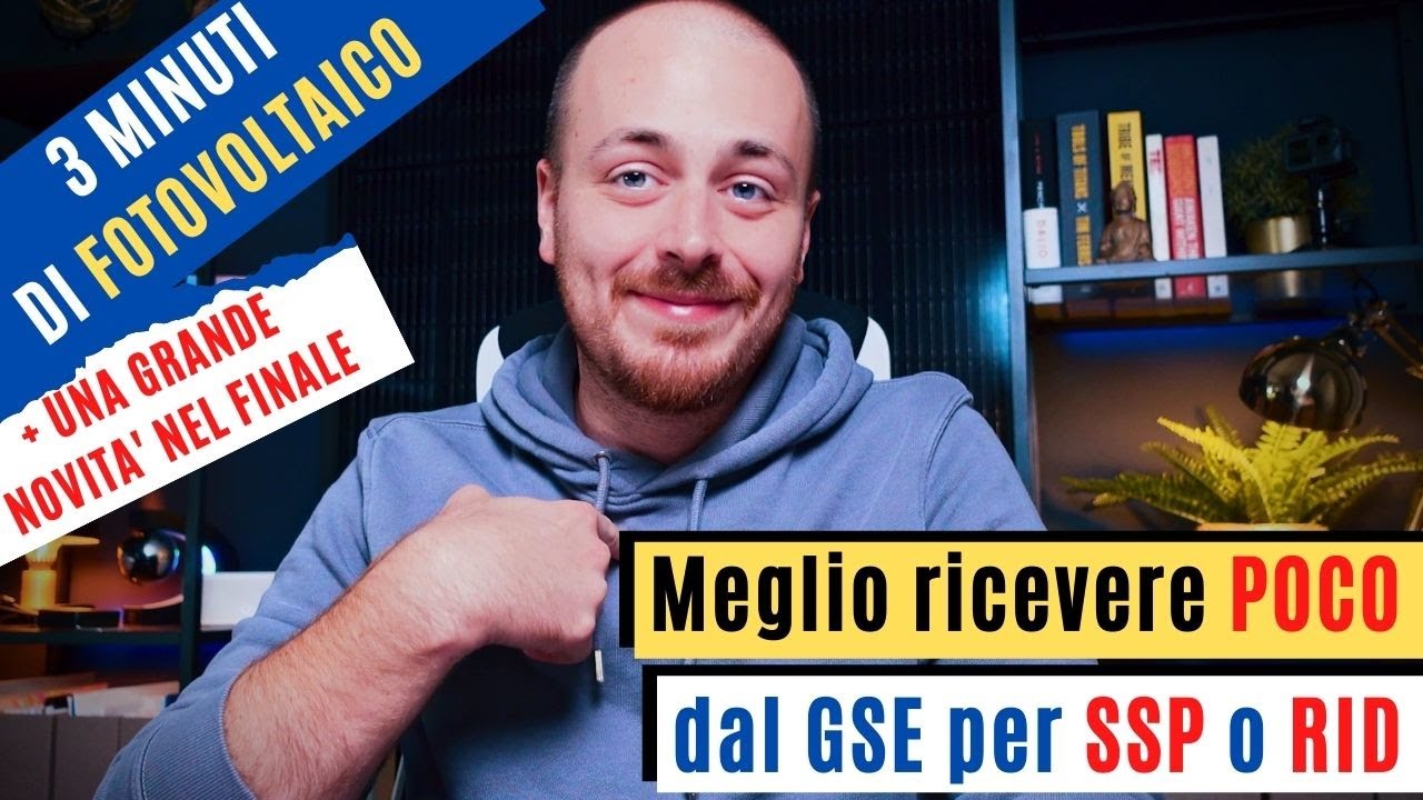 Con il fotovoltaico è meglio ricevere pochi soldi dal GSE per SSP o RID