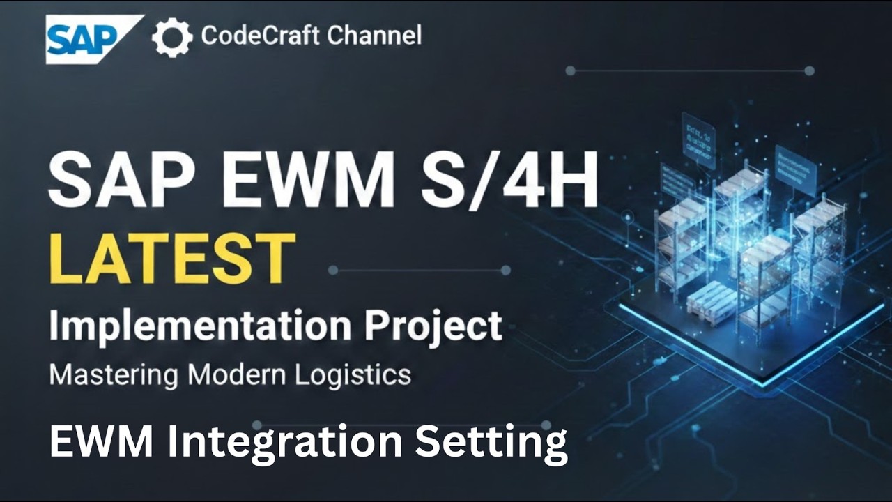 SAP EWM S/4HANA Implementation | EWM Integration Settings Explained | CodeCraft (part 5)