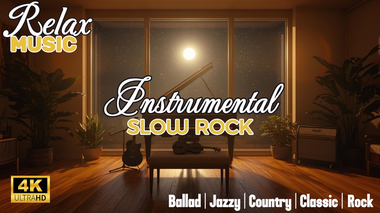 Slow Rock Instrumental – Calm & Relaxing Music