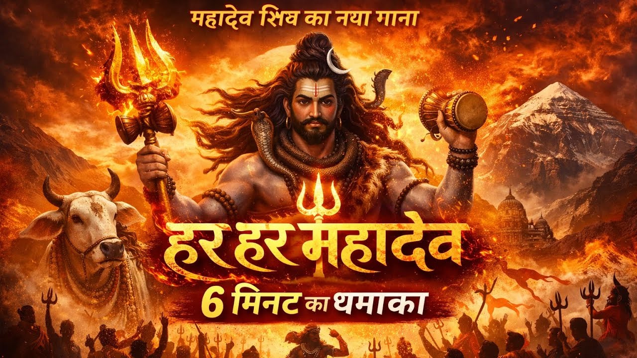 Mahadev Shiv Ka Naya Gana 🔱 Har Har Mahadev | 6 Minute Powerful Shiv Bhakti Song #viral #song 